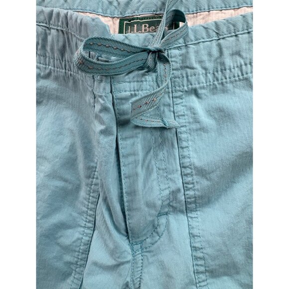 L.L. Bean Womens Light Blue Convertible Roll-Up Pants 12 Pet Cotton Blend - Picture 9 of 12